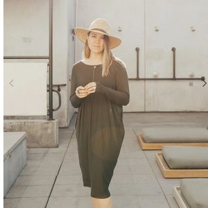 Carly Jean Los Angeles Everyday Dress Olive